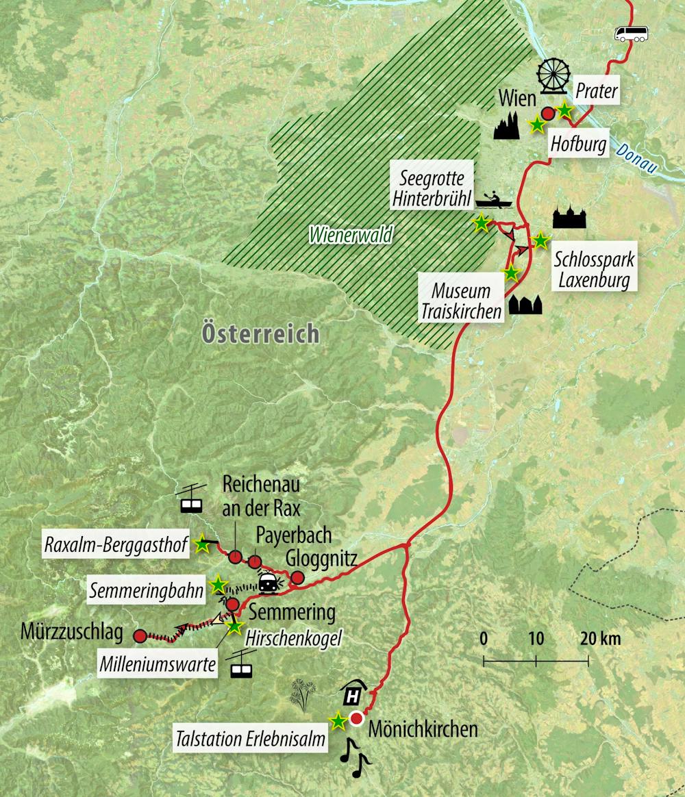Ihre Reiseroute – © Eberhardt TRAVEL