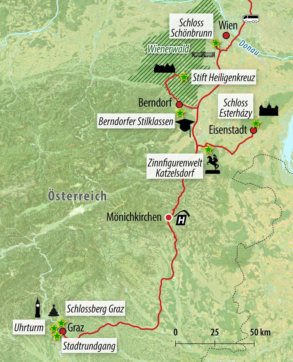 Ihre Reiseroute – © Eberhardt TRAVEL