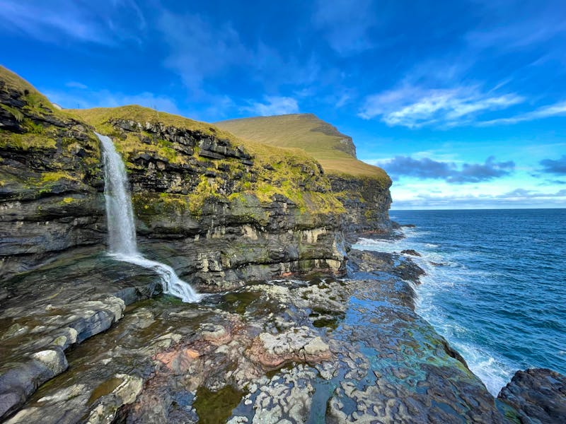 Mikladalur auf den Färöer Inseln - Wasserfall  - ©Alexandra - stock.adobe.com