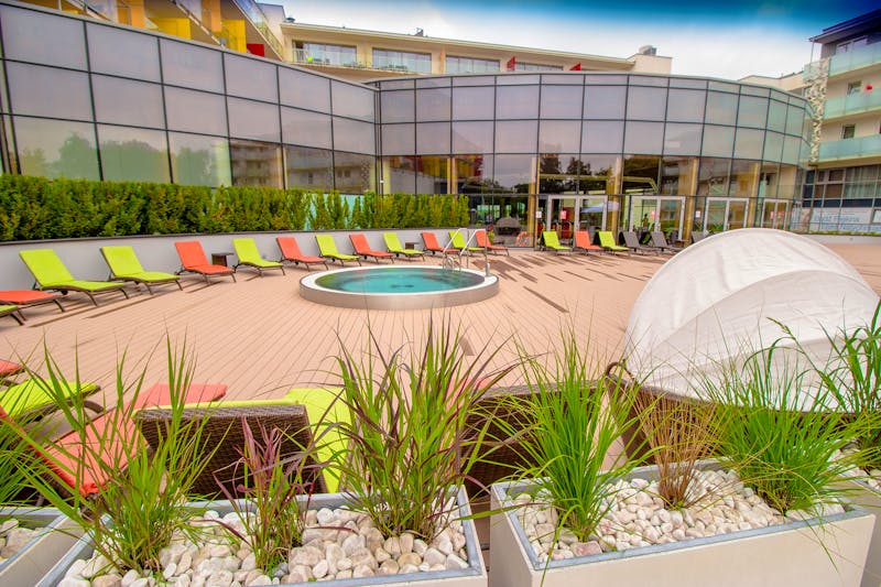 Terrasse im Aquarius hotel spa & wellness – © Aquarius hotel spa & wellness