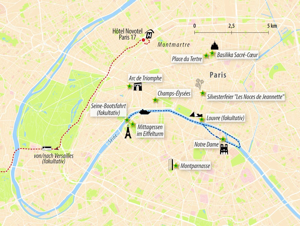 Stadtkarte Paris – © Eberhardt TRAVEL