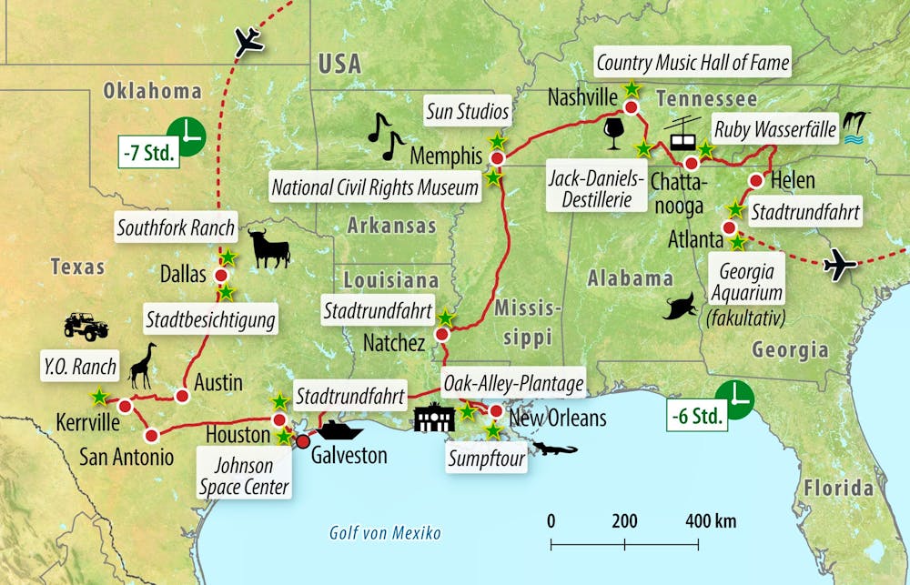 Ihre Reiseroute – © Eberhardt TRAVEL