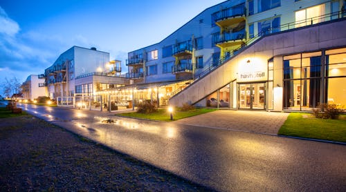 Lindesnes Havhotell in Lindesnes, Norwegen - Hotel von außen  – © Lindesnes Havhotell