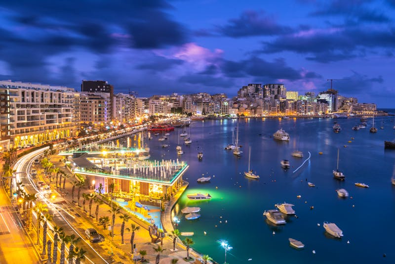 Nachtpanorama in Sliema - ©marcin jucha - stock.adobe.com