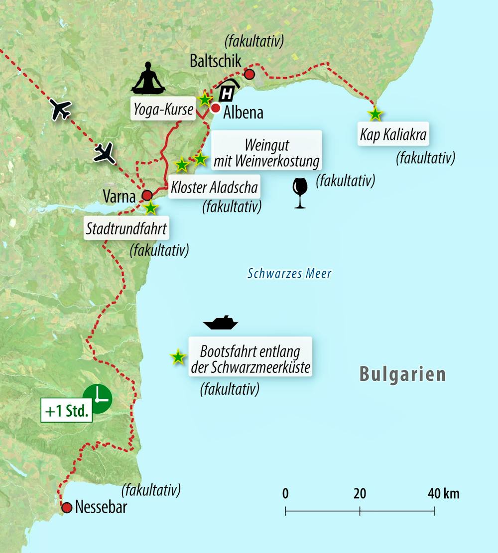 Ihre Reiseroute &ndash; &copy; Eberhardt TRAVEL