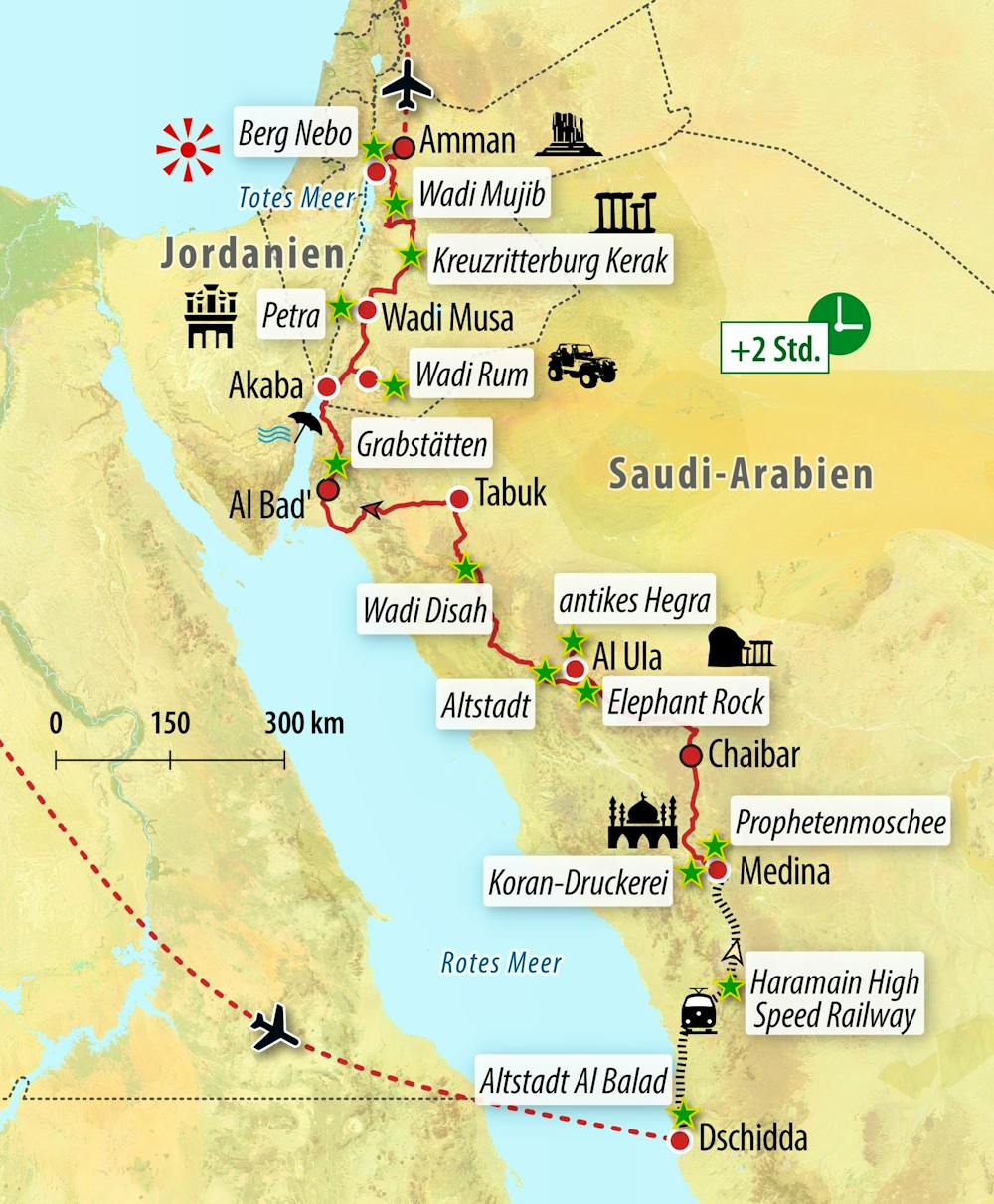 Ihre Reiseroute – © Eberhardt TRAVEL