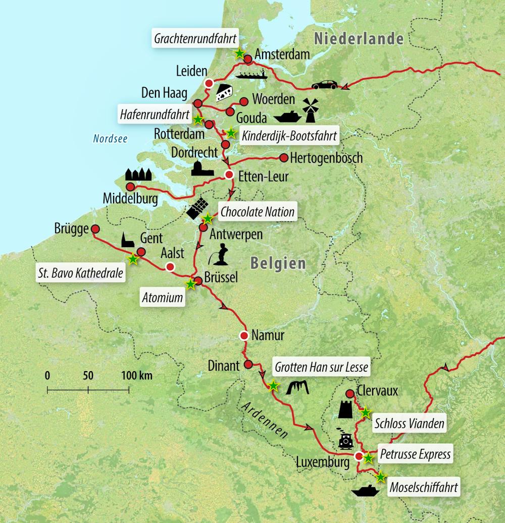 Ihre Reiseroute – © Eberhardt TRAVEL