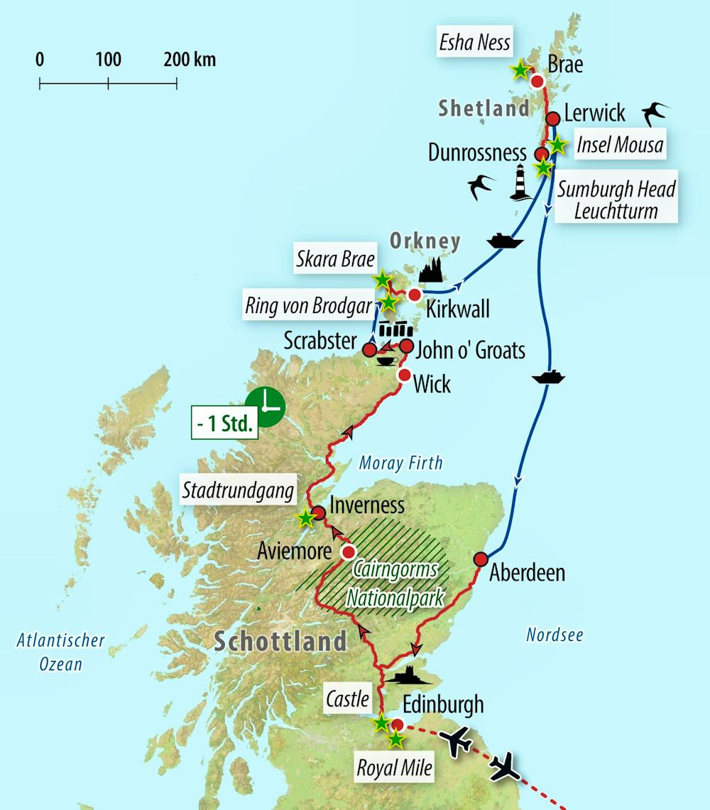 Ihre Reiseroute – © Eberhardt TRAVEL
