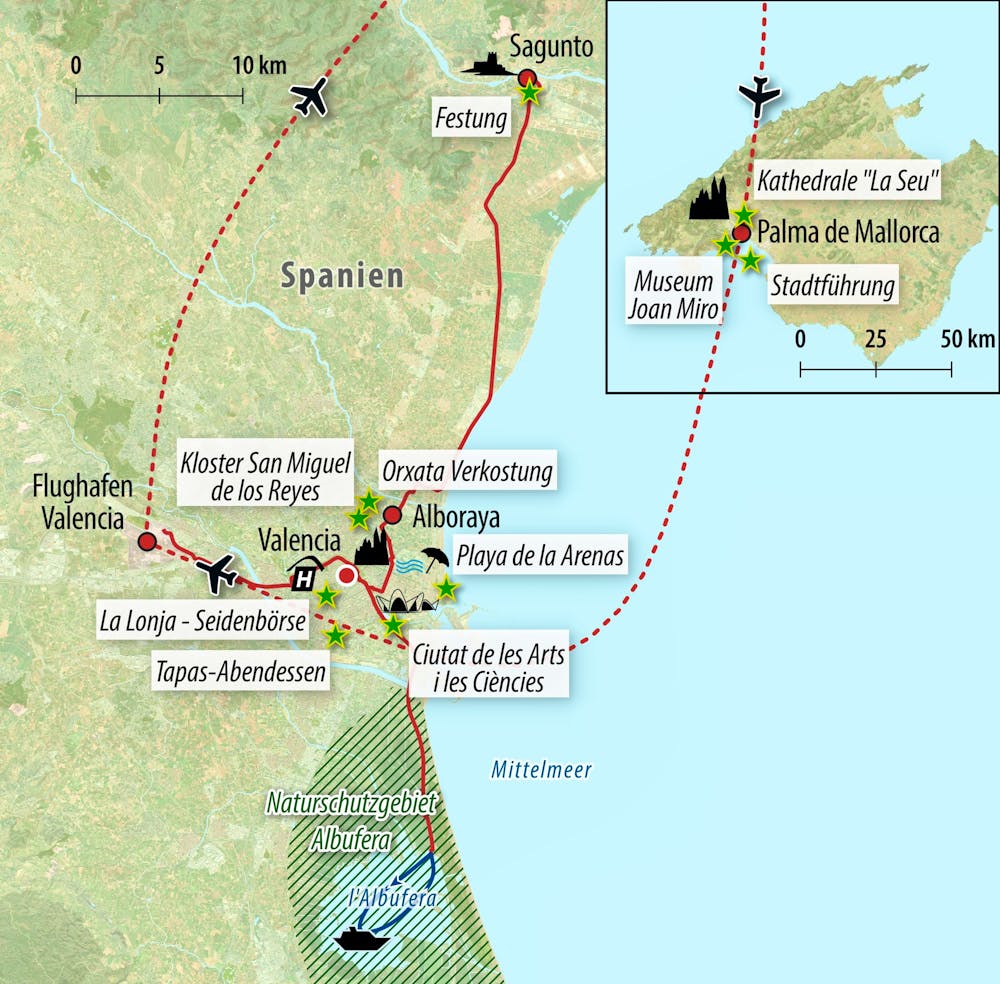 Ihre Reiseroute – © Eberhardt TRAVEL