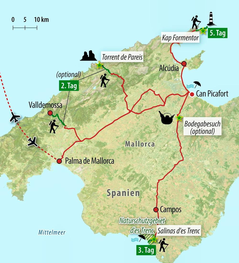 Ihr Reiseroute – © Eberhardt TRAVEL