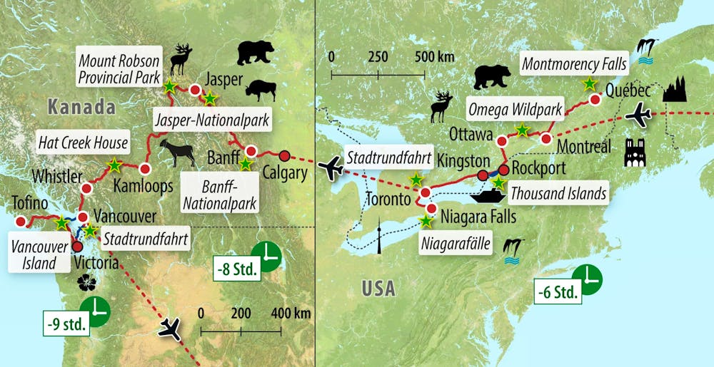 Ihre Reiseroute – © Eberhardt TRAVEL