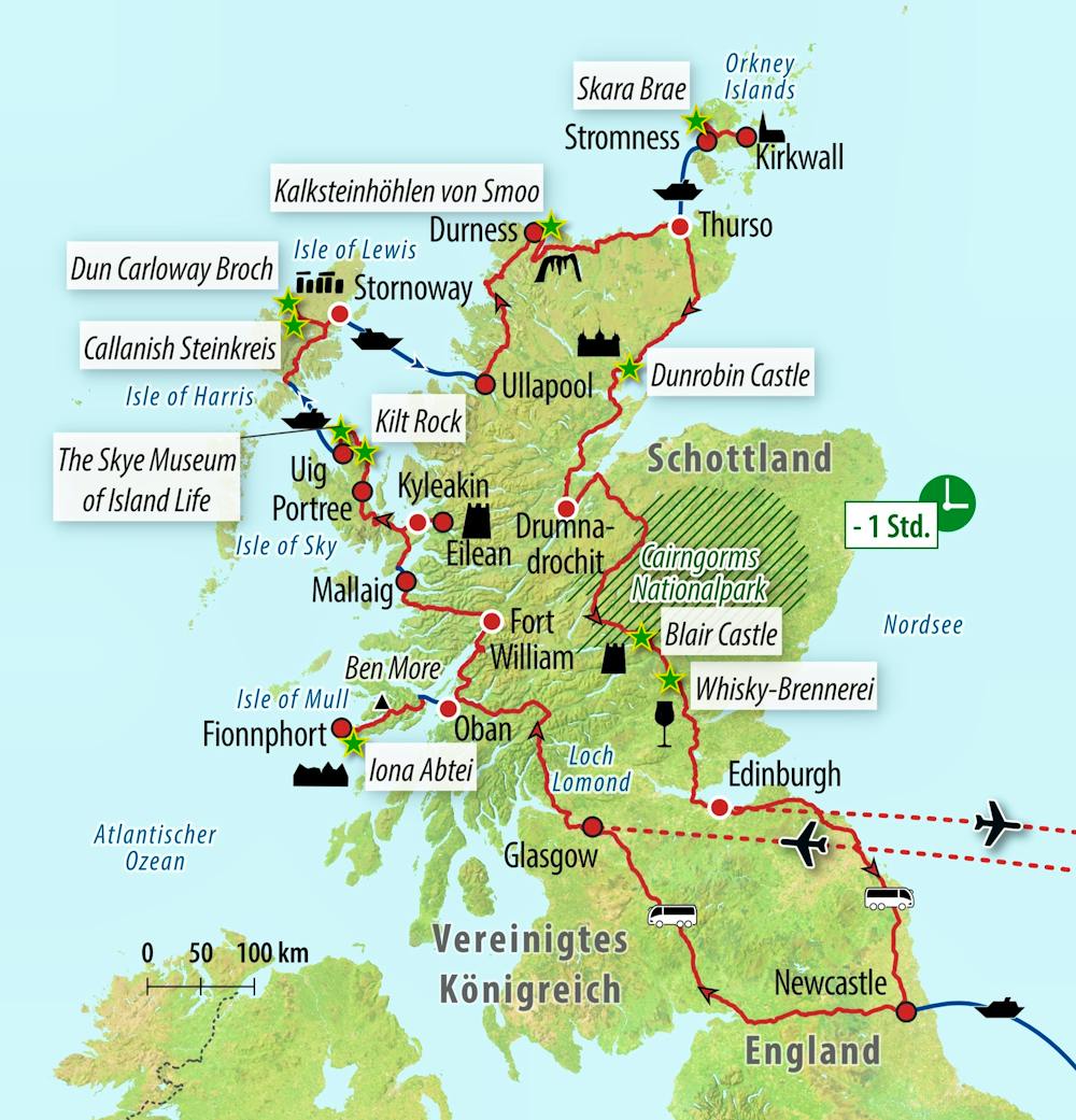 Ihre Reiseroute – © Eberhardt TRAVEL