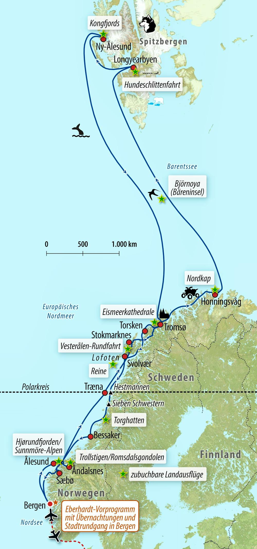 Ihre Reiseroute – © Eberhardt TRAVEL