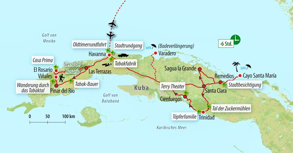 Ihre Reiseroute &ndash; &copy; Eberhardt TRAVEL