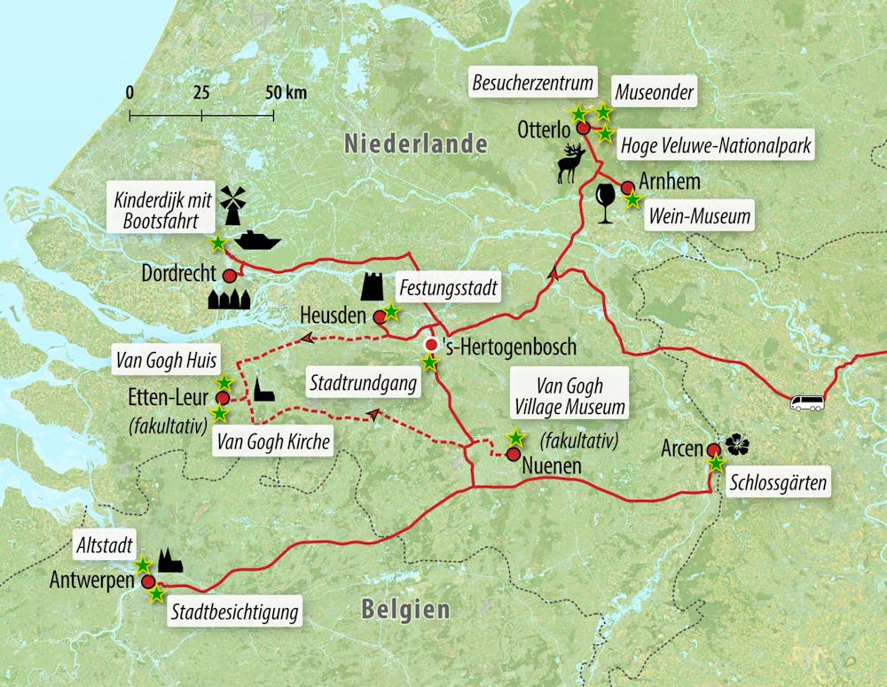 Ihre Reiseroute – © Eberhardt TRAVEL