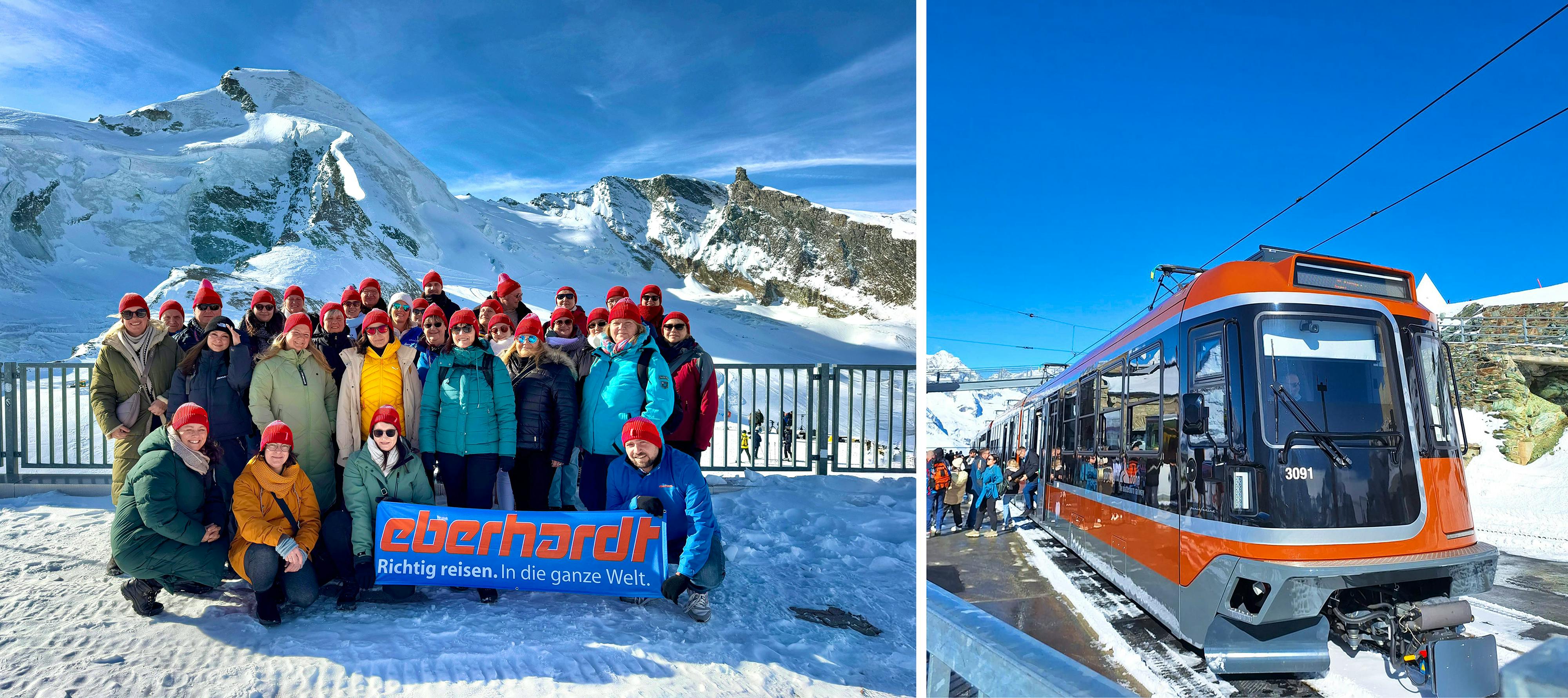 Gornergratbahn und Expedienten-Reisegruppe&nbsp;&ndash;&nbsp;&copy;&nbsp;Anne Schröder - Eberhardt TRAVEL