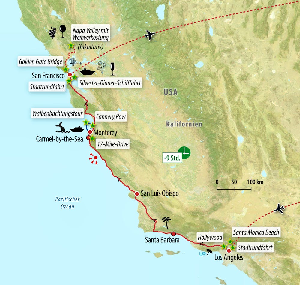 Ihre Reiseroute &ndash; &copy; Eberhardt TRAVEL
