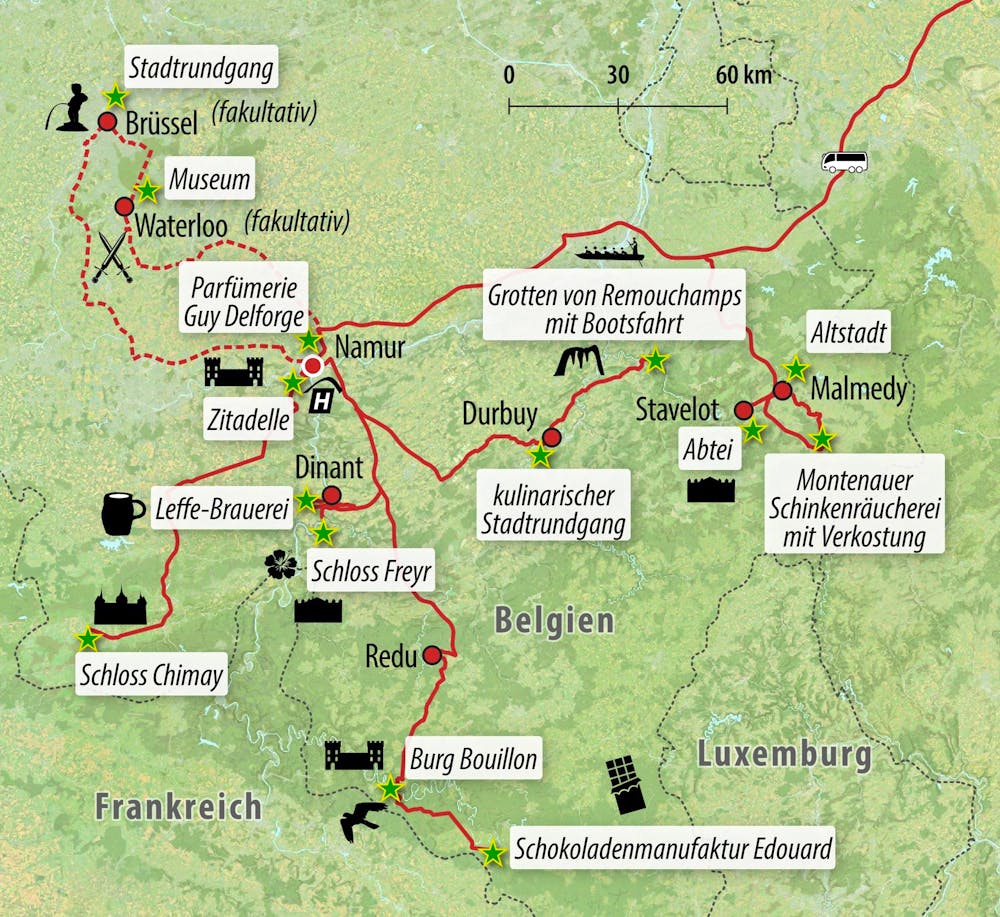 Ihre Reiseroute &ndash; &copy; Eberhardt TRAVEL