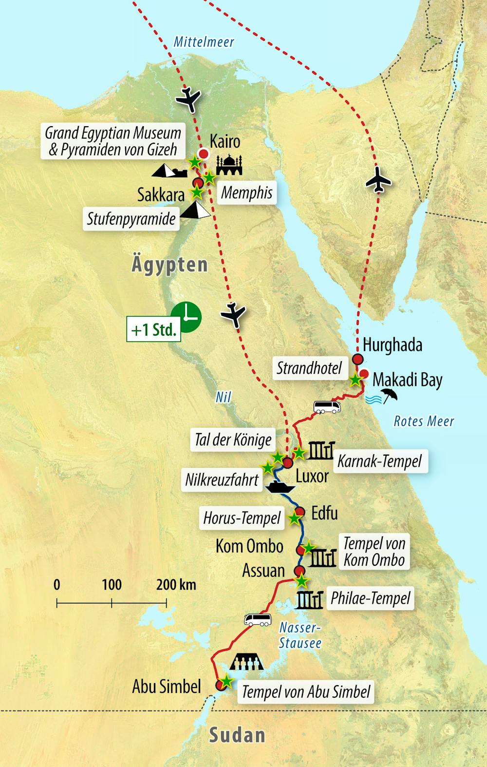 Ihre Reiseroute – © Eberhardt TRAVEL