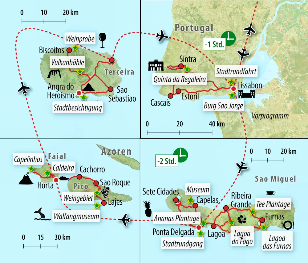 Ihre Reiseroute &ndash; &copy; Eberhardt TRAVEL