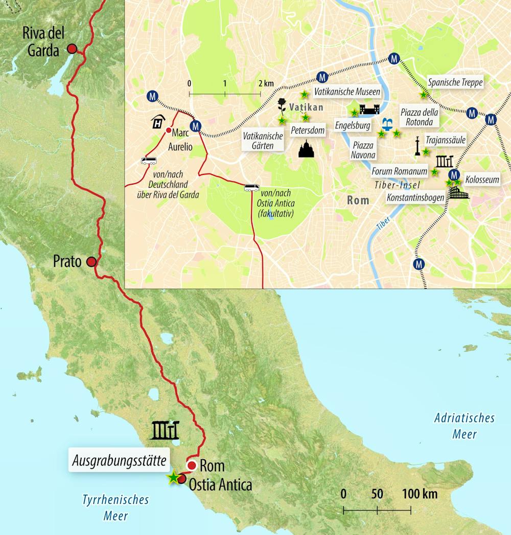 Ihre Reiseroute – © Eberhardt TRAVEL