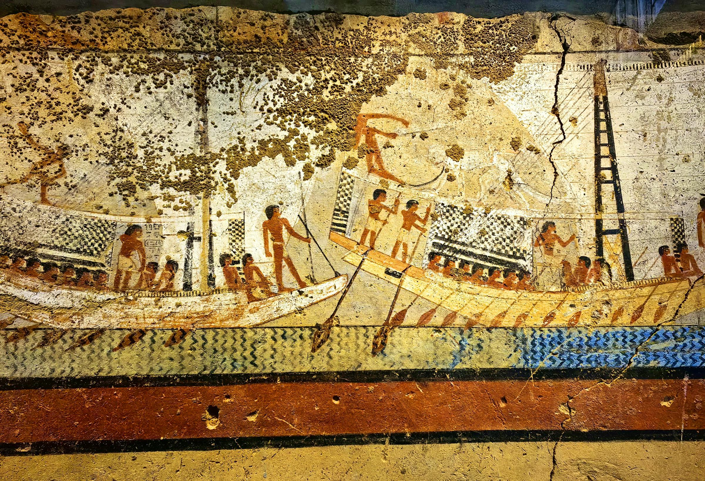 Grand Egyptian Museum - Grabmalerei der Reise eines Verstorbenen ins Jenseits&nbsp;&ndash;&nbsp;&copy;&nbsp;Simone Willner - Eberhardt TRAVEL