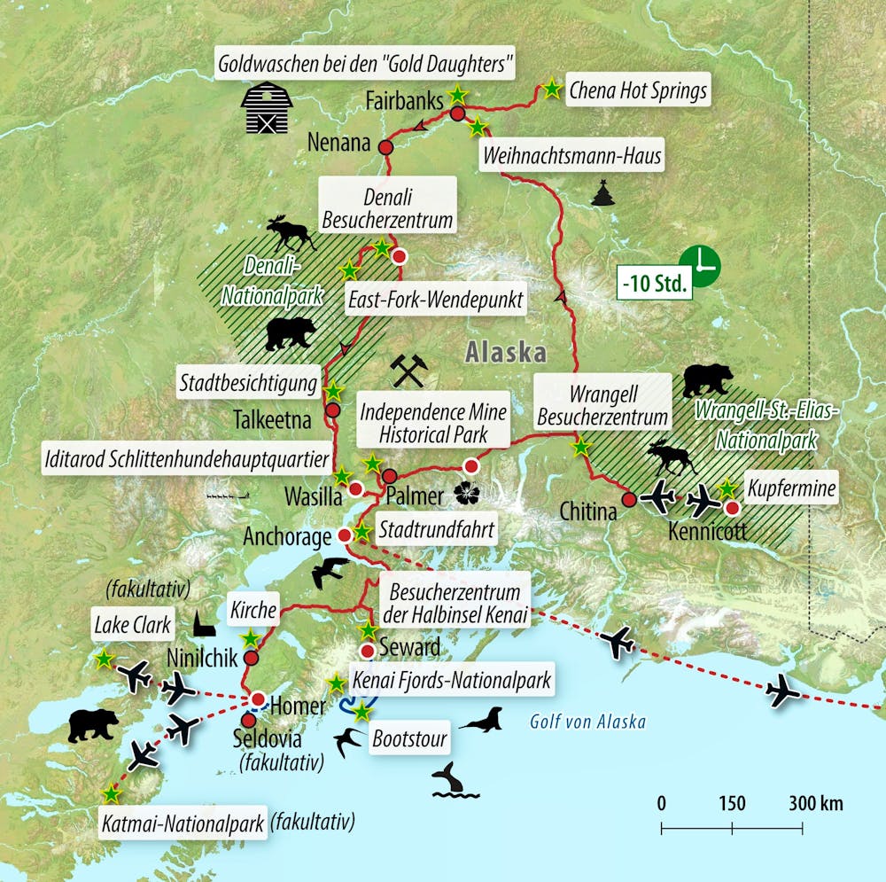 Ihre Reiseroute &ndash; &copy; Eberhardt TRAVEL