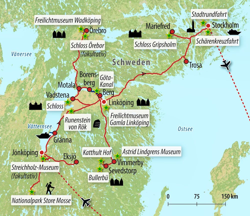 Ihre Reiseroute – © Eberhardt TRAVEL
