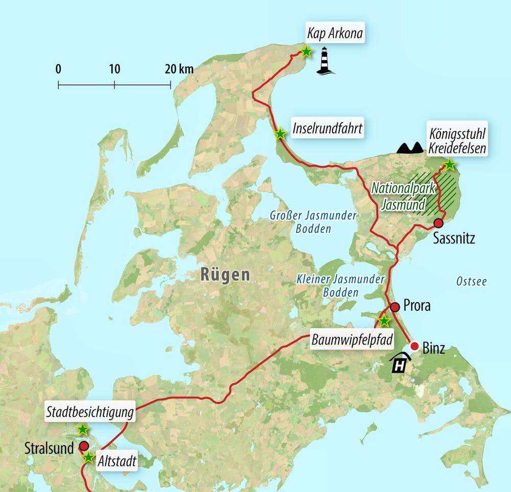 Ihre Reiseroute – © Eberhardt TRAVEL