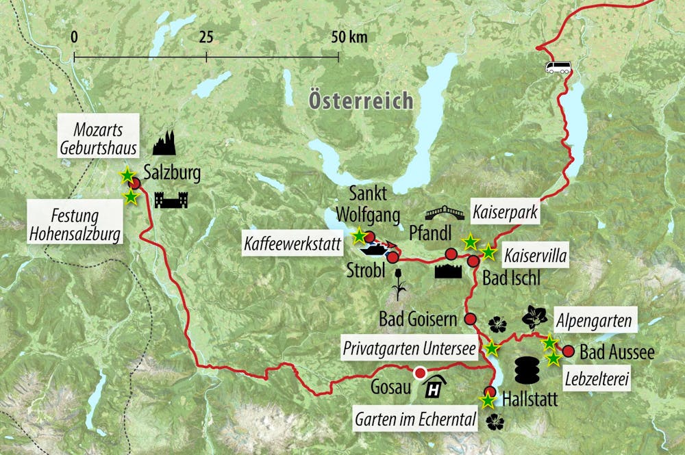 Ihre Reiseroute &ndash; &copy; Eberhardt TRAVEL