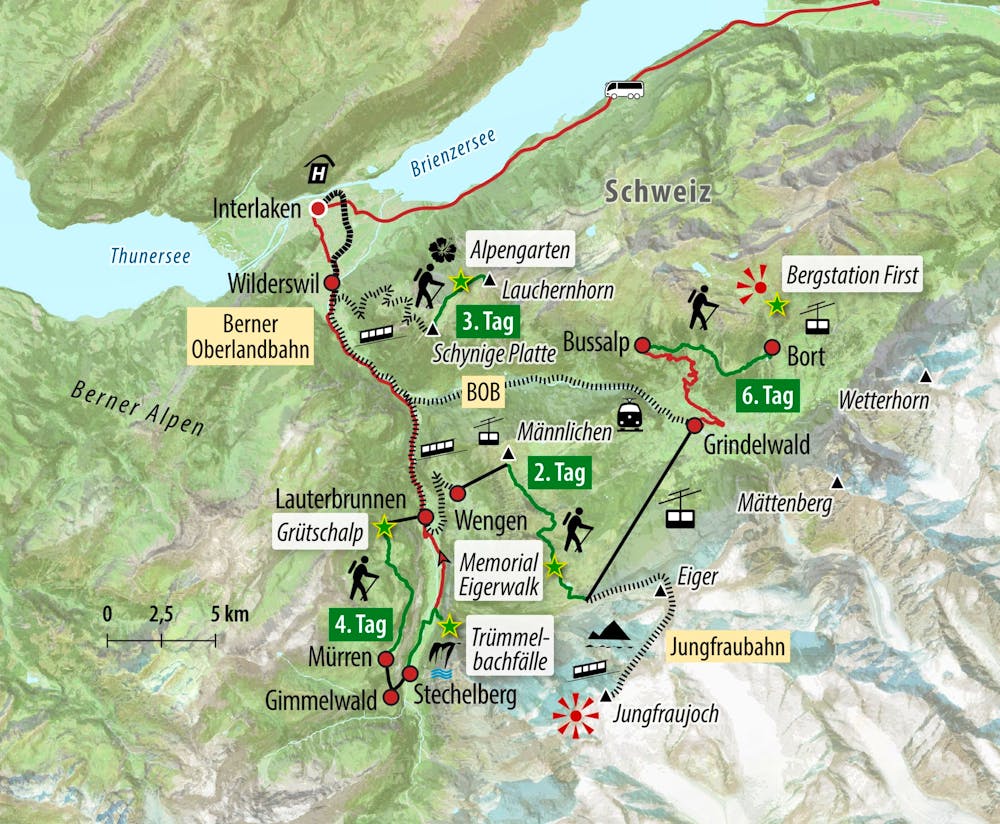 Ihre Reiseroute &ndash; &copy; Eberhardt TRAVEL