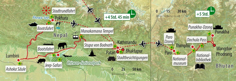Ihre Reiseroute – © Eberhardt TRAVEL