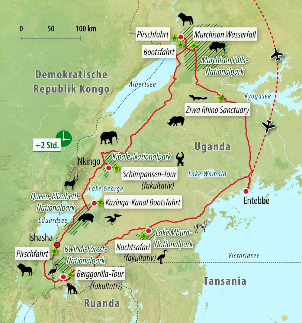 Ihre Reiseroute – © Eberhardt TRAVEL