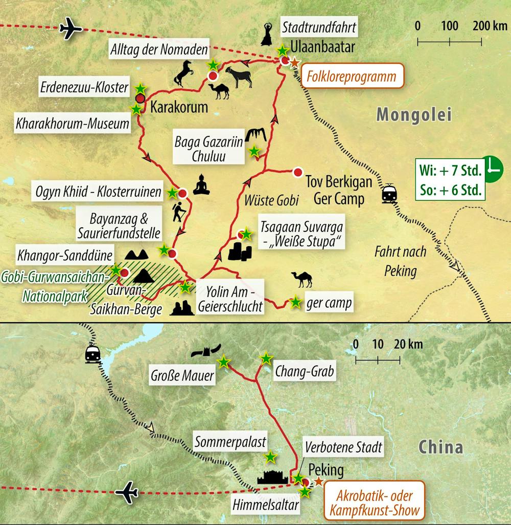 Ihre Reiseroute &ndash; &copy; Eberhardt TRAVEL