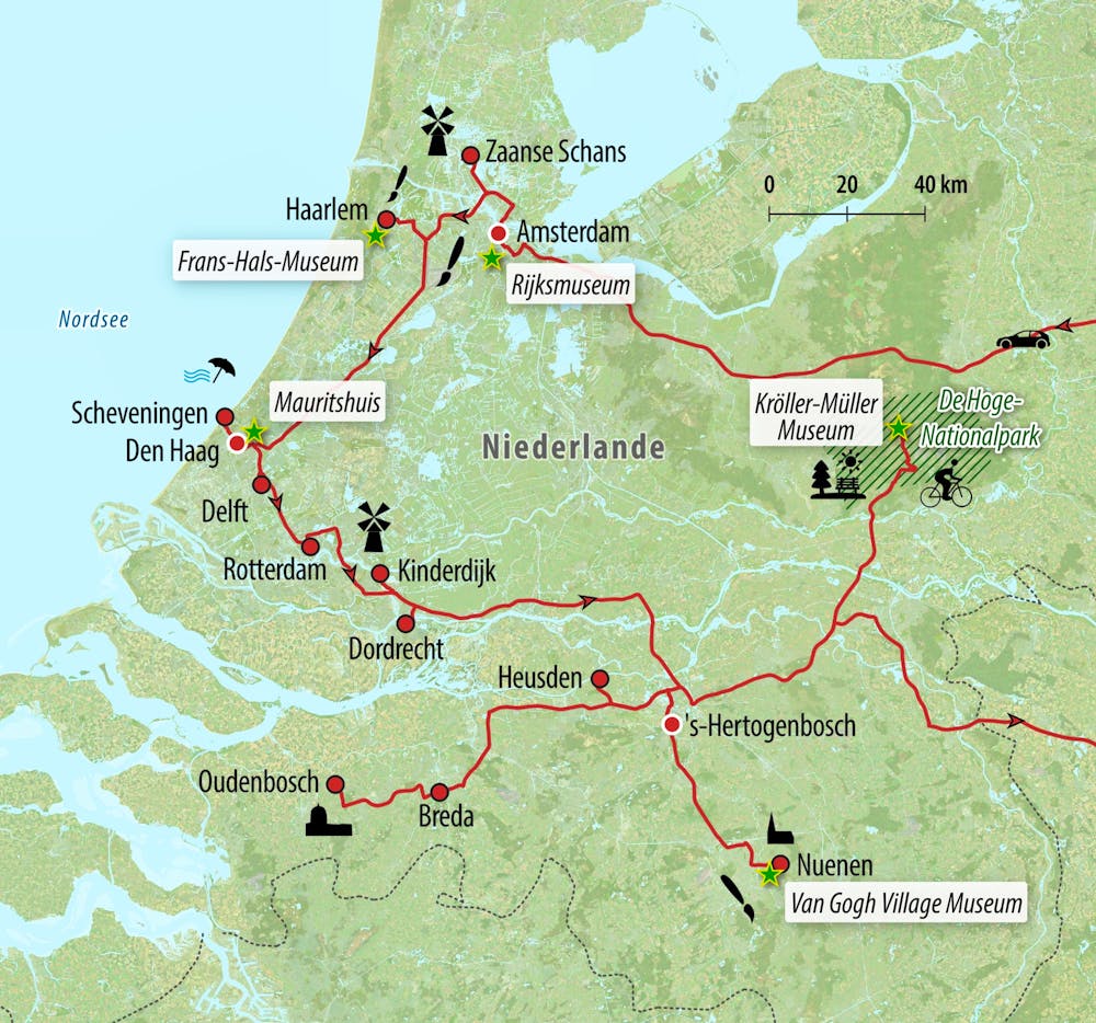 Ihre Reiseroute &ndash; &copy; Eberhardt TRAVEL