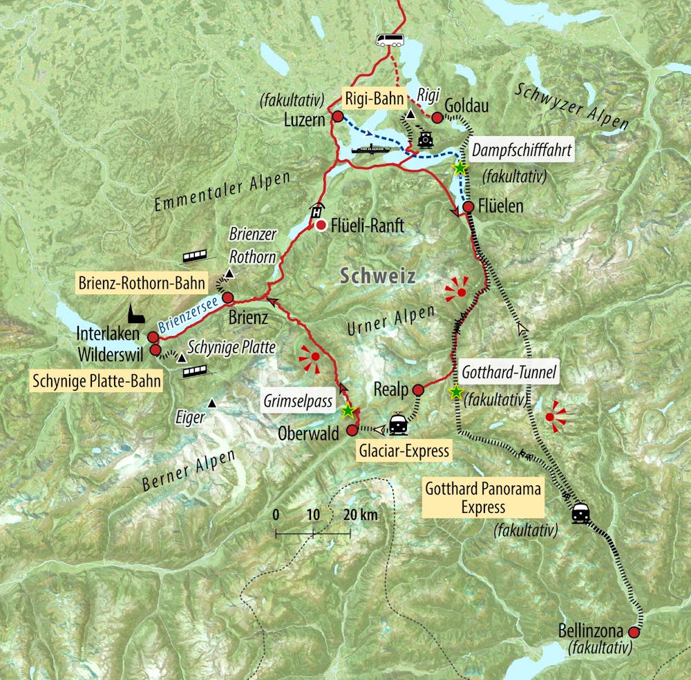 Ihre Reiseroute &ndash; &copy; Eberhardt TRAVEL