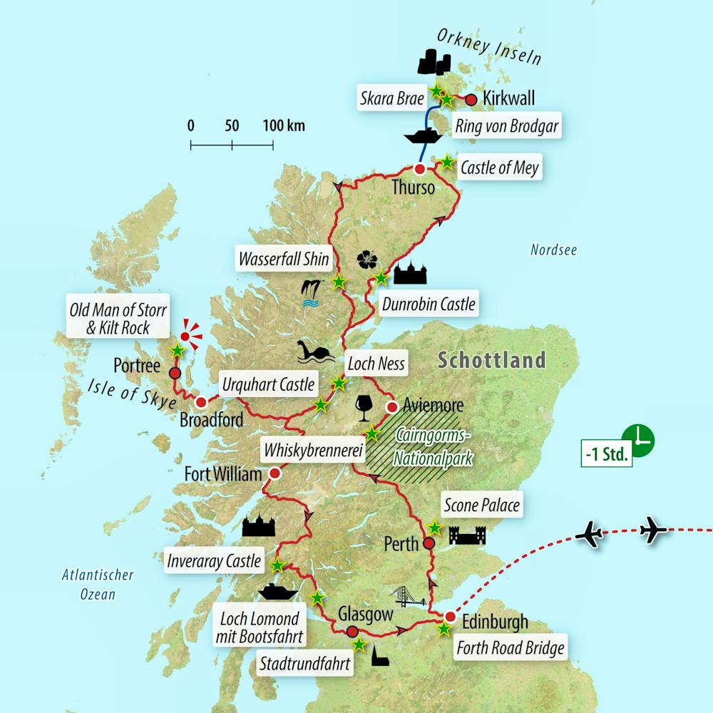 Ihre Reiseroute &ndash; &copy; Eberhardt TRAVEL