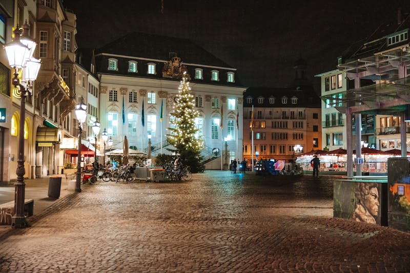 Bonn at night during Christmas - &copy;George - stock.adobe.com