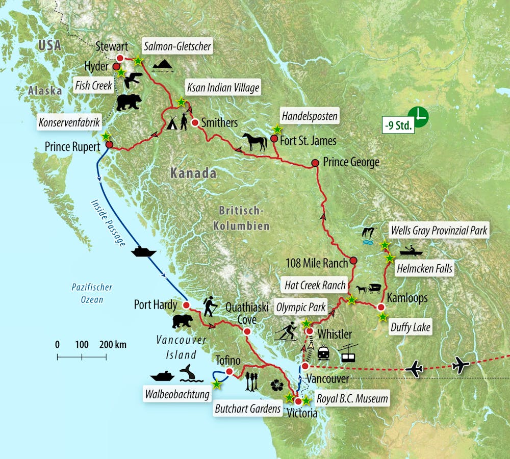 Ihre Reiseroute &ndash; &copy; Eberhardt TRAVEL