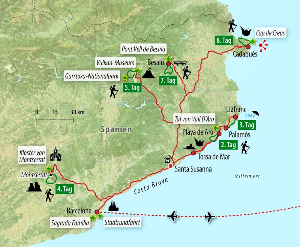 Ihre Reiseroute – © Eberhardt TRAVEL