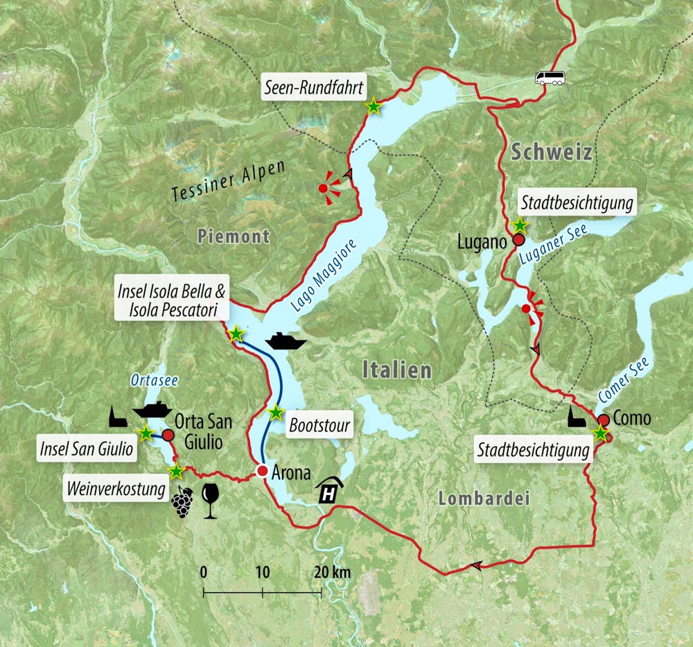 Ihre Reiseroute – © Eberhardt TRAVEL