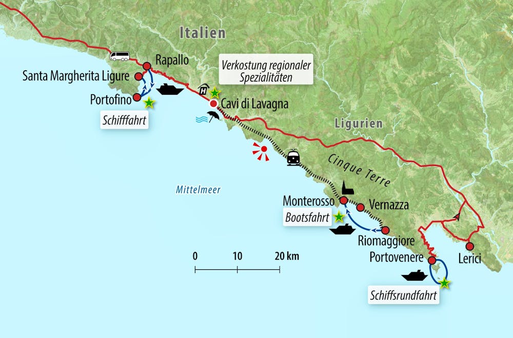 Ihre Reiseroute &ndash; &copy; Eberhardt TRAVEL