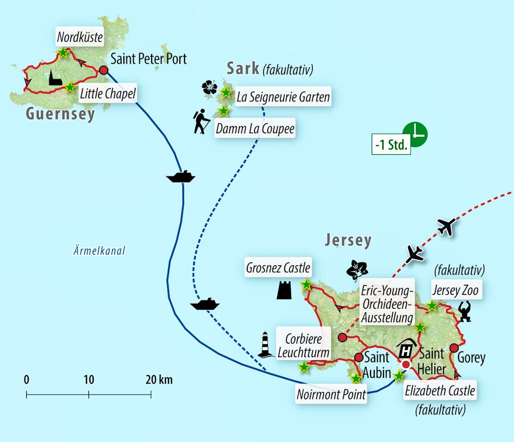 Ihre Reiseroute &ndash; &copy; Eberhardt TRAVEL