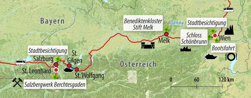 Ihre Reiseroute &ndash; &copy; Eberhardt TRAVEL