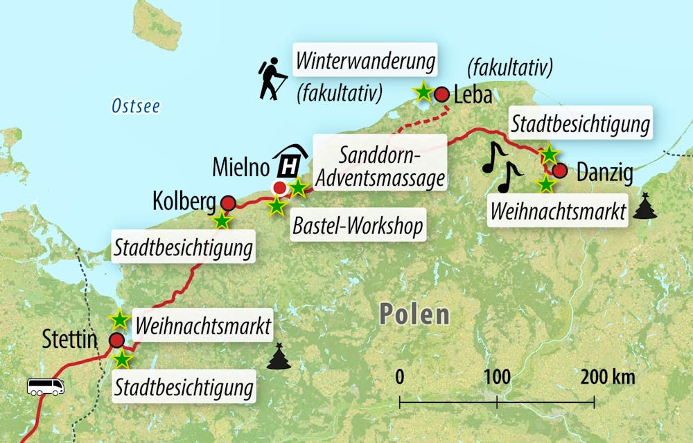 Ihre Reiseroute &ndash; &copy; Eberhardt TRAVEL
