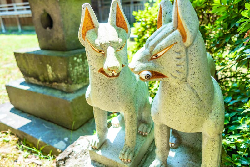 Hundestatuen im Senshu-Park in Akita - &copy;WeiChan - stock.adobe.com