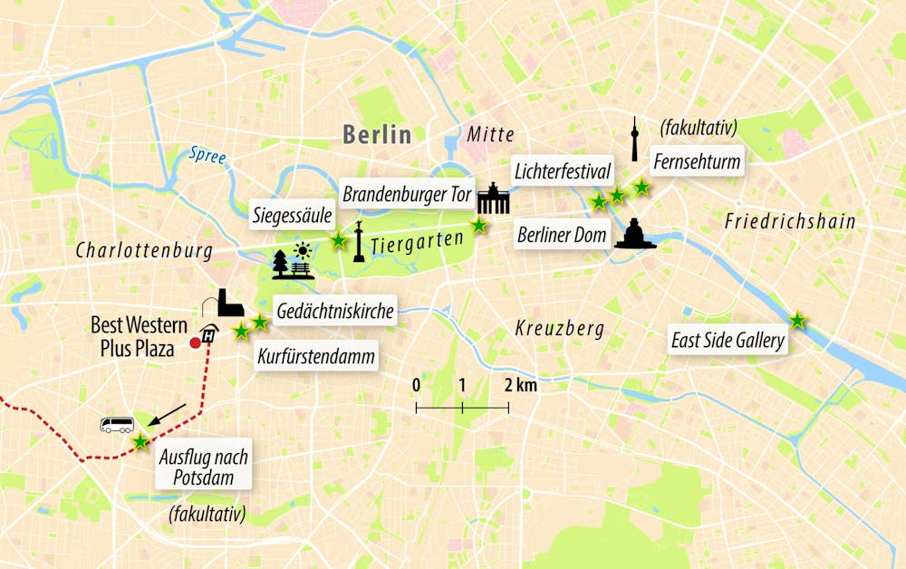 Ihre Reiseroute &ndash; &copy; Eberhardt TRAVEL