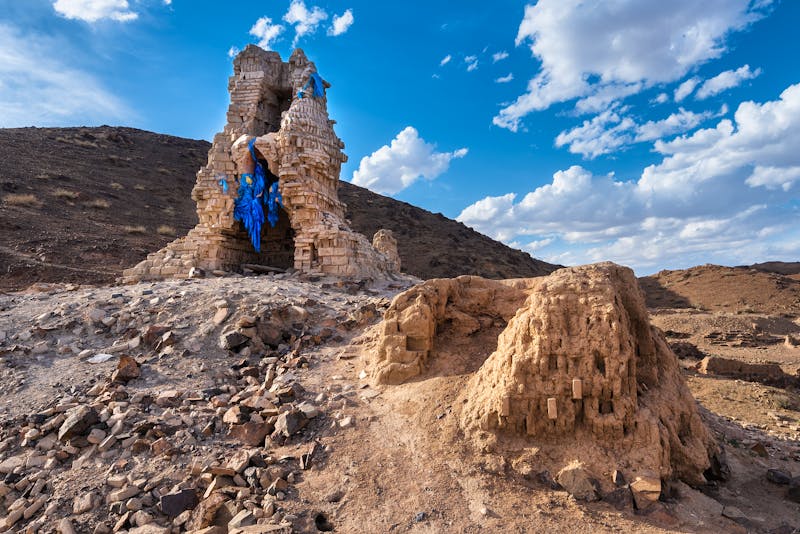 Ruinenen des Ongi Kloster (Ongiin Khiid) in der Wüste Gobi, Mongolei - &copy;dsaprin - stock.adobe.com