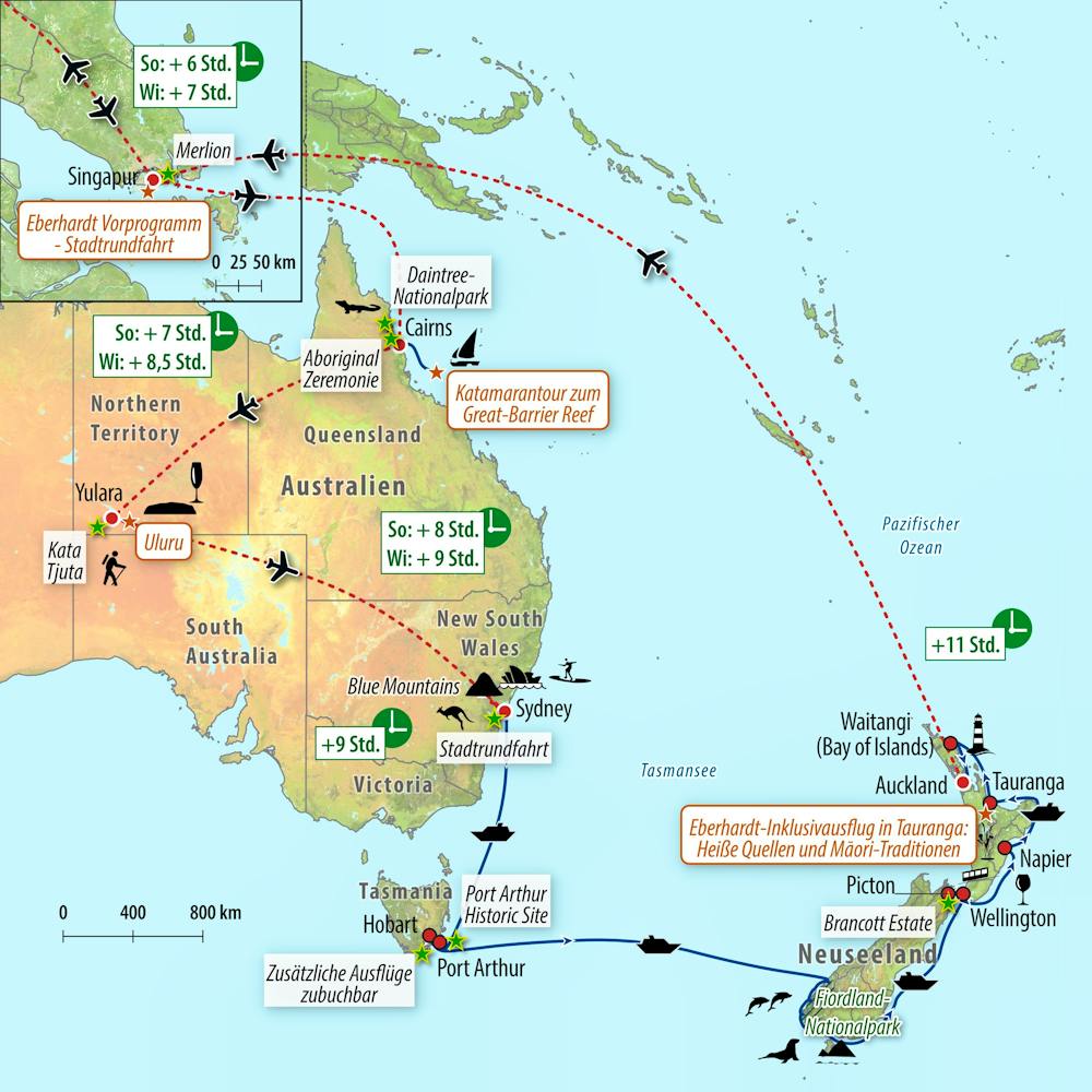 Ihre Reiseroute &ndash; &copy; Eberhardt TRAVEL