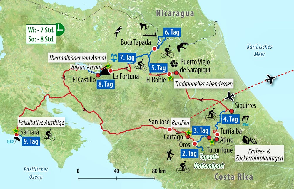 Ihre Reiseroute &ndash; &copy; Eberhardt TRAVEL